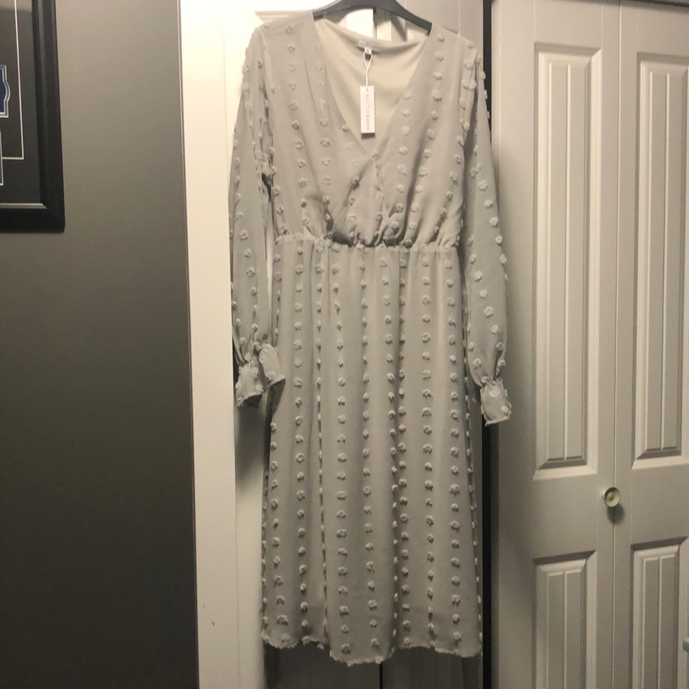 Baltic Born Paisley Dot Midi Dress NWT